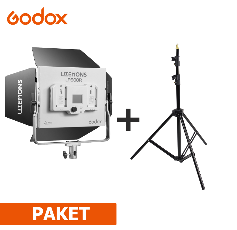 PAKET GODOX LP600R + STATIV GODOX 304