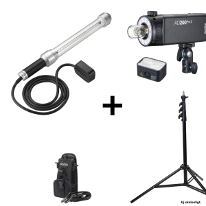 GODOX AD200PRO II PLUS AD-S200 STICK FLASH HEAD KIT