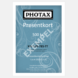 PHOTAX PRESENTKORT 500KR