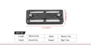 SUNWAYFOTO SKP-80 KEY-MOD ARCA RAIL 80MM