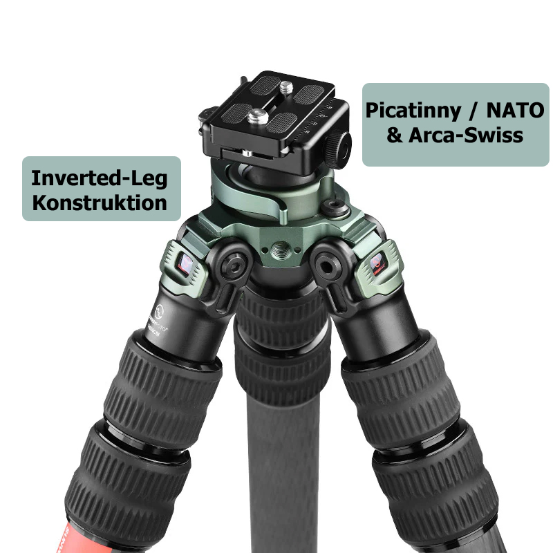SUNWAYFOTO T4030CSI-D SKJUTSTÖD PICATINNY/NATO ARCA KOLFIBER