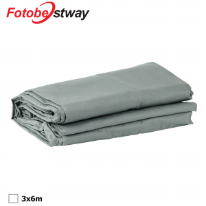 FOTOBESTWAY TYGBAKGRUND 3X6M GRÅ
