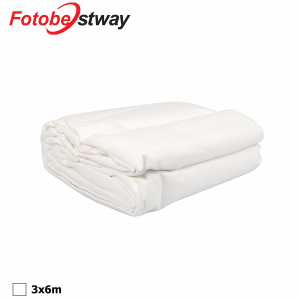 FOTOBESTWAY TYGBAKGRUND 3X6M VIT