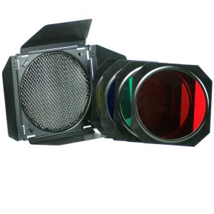GODOX BD-04 BARNDOOR KIT MED RASTER & FILTER
