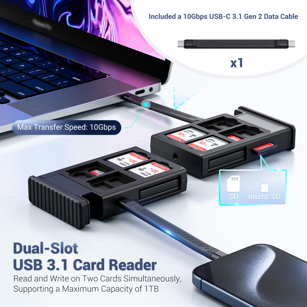 Multi Storage Reader JJC MULTIFUNCTIONAL CARD STATION READER AND STORAGE