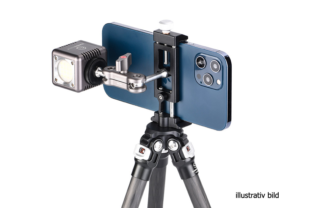 SunwayFoto CPC-02 Professional Mobile Phone Clamp with Tripod Mount and Arca Dovetail 