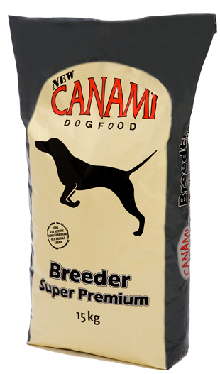 Hundfoder Breeder svart 15kg Canami