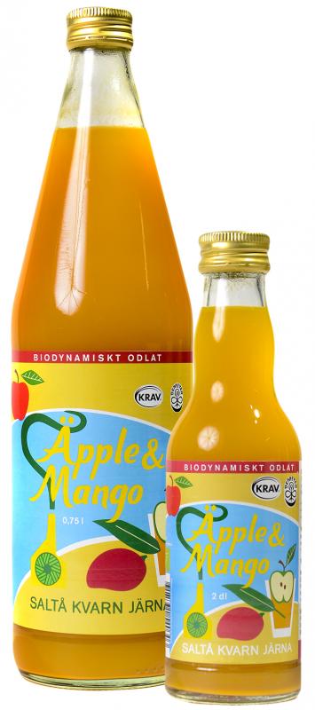 Juice Äpple & Mango Eko 2x750ml Saltå Kvarn