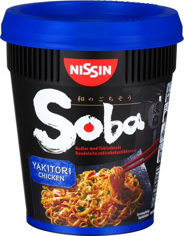 Soba Cup Yakitori Chicken 8x89g Nissin