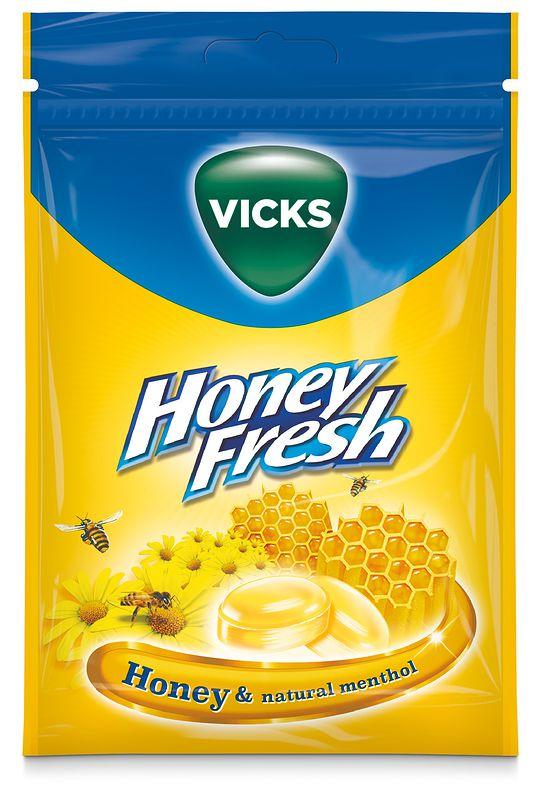 Halstabletter Honey Fresh 2x72g Vicks