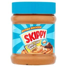 Jordnötssmör Chocolate Chip Swirl 2x340g Skippy