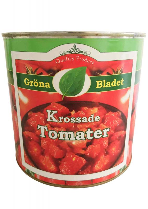 Tomater Krossade 6x2,5kg Gröna Bladet