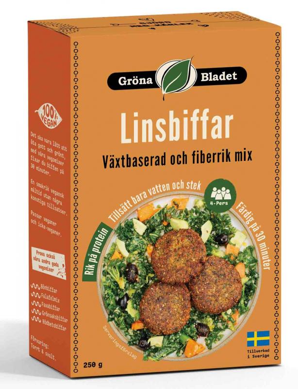 Linsbiffar Mix 2x250g Gröna Bladet