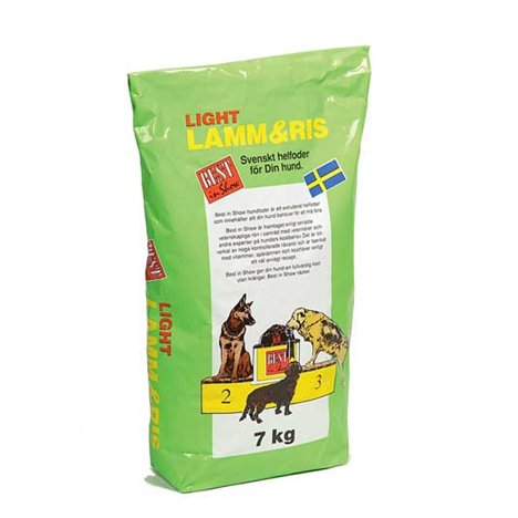 Hundfoder Lamm & Ris Light 7kg Best in Show