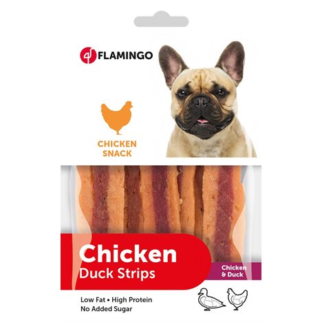 Hundgodis Chick´n Snack kyckling/anka 12x85g Flamingo