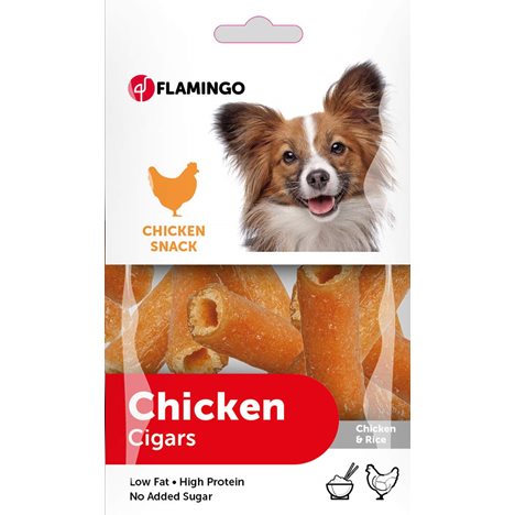 Hundgodis Chick´n Snack kyckling/ris 2x85g Flamingo