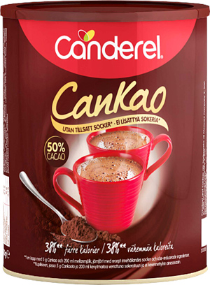 Canderel Cankao Chocolate Drink Powder 250g - Hot Chocolate