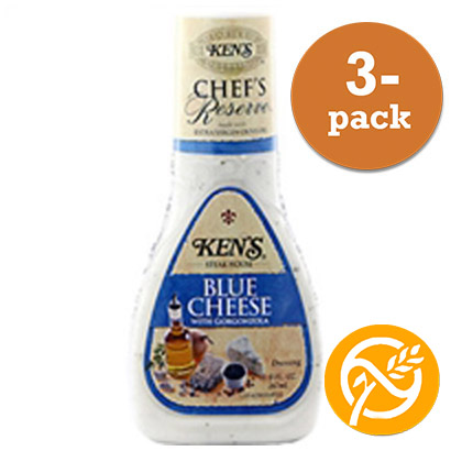Blue Cheese Dressing frÃ¥n Kens. HÃ¤r i fÃ¶rpackning om 3x267ml