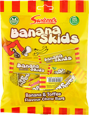 Banana Skids 24x120g Swizzels