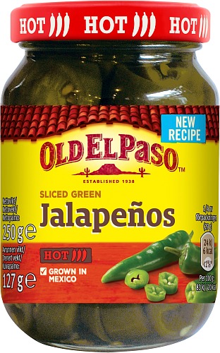 Skivade Jalapeños 2x250g Old El Paso