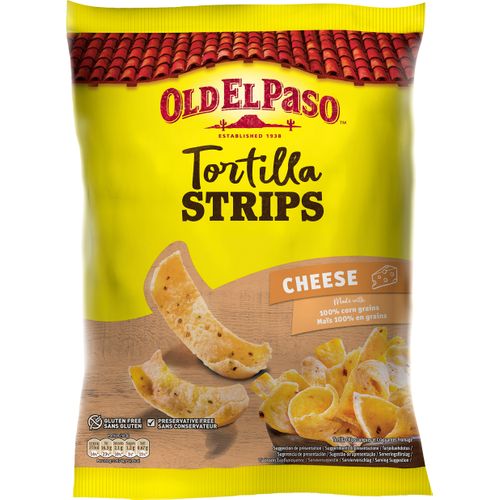 Tortilla Strips Cheese 10x185g Old El Paso