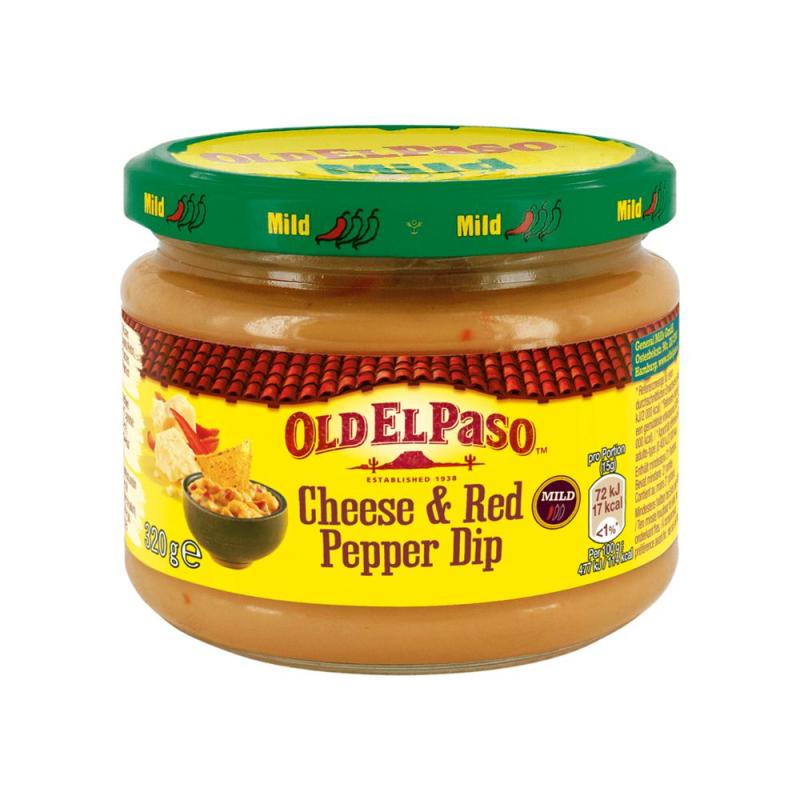 Cheese & Red Pepper Dip 1x320g Old El Paso - KORT DATUM
