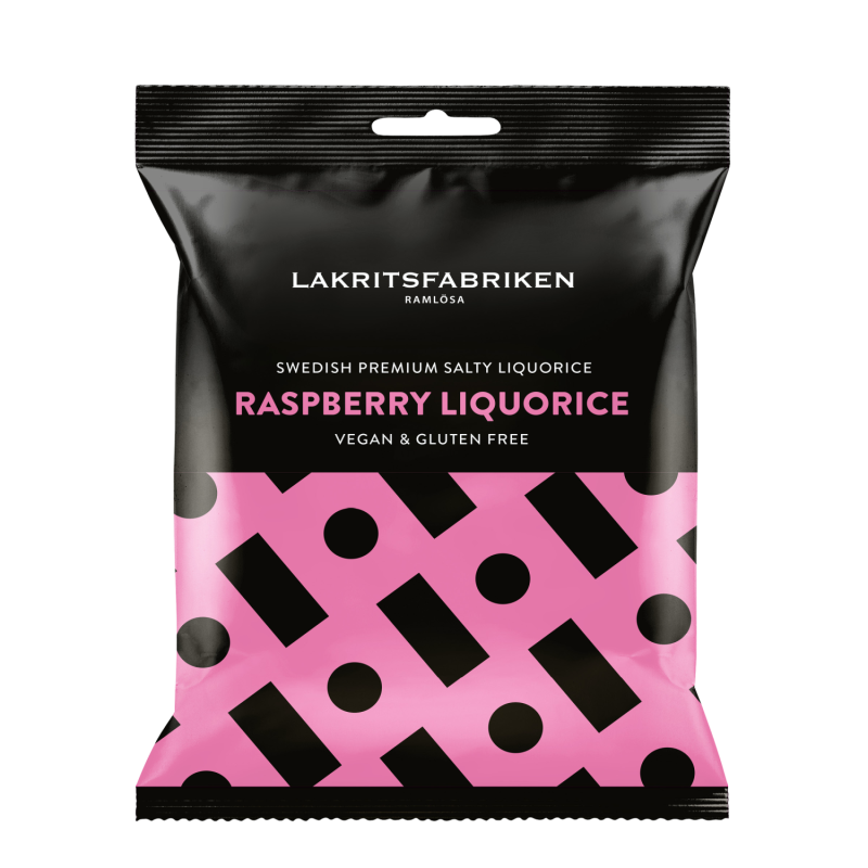 Raspberry Liquorice 12x100g Lakritsfabriken