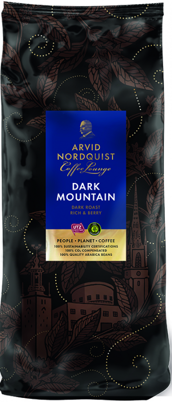 Kaffe Dark Mountain Malet Mörkrost 1x1000g Arvid Nordquist