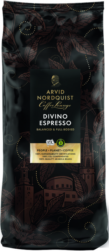 Espresso Divino Hela Bönor Espresso 1x1000g Arvid Nordquist KORT HÅLLBARHET