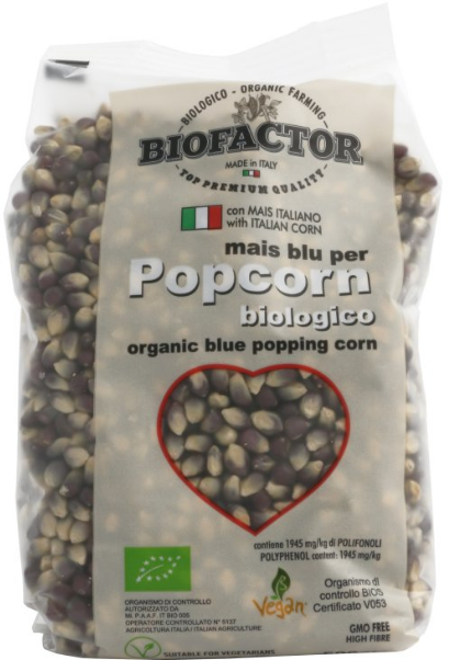 Popcorn Blå Eko 16x500g Biofactor