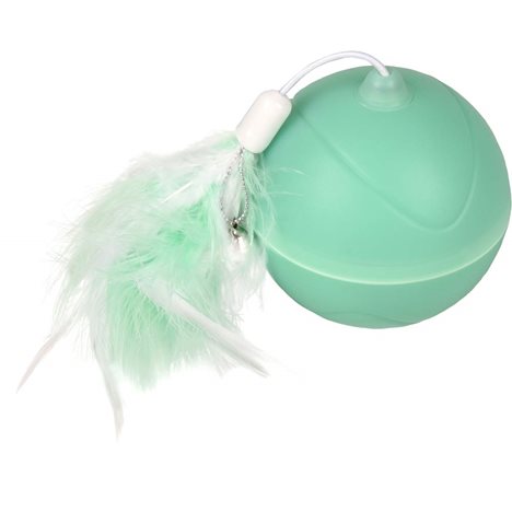 Kattleksak Aktivitetskula magicball LED lampa grön Flamingo