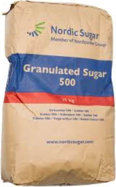 Socker från nordic sugar dansukker 25 kg.