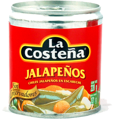 Hela mexikanska Jalapeños från La Costena om 220g billigt hos Kolonialvaror. Alltid bra pris på skafferivaror i storpack. Perfekt för catering storhushåll restaurang och café. Vi levererar till hela Sverige!