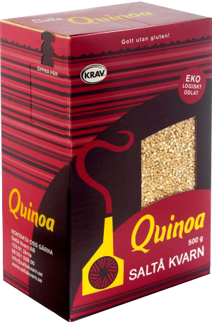 Ekologisk quinoa från Saltå Kvarn i 4 stora förpackningar om 2.5kg totalt 10kg billigt hos Kolonialvaror. Alltid bra pris på skafferivaror i storpack. Perfekt för catering storhushåll restaurang och café. Vi levererar till hela Sverige!