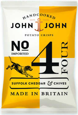 24st suffolk cheddar chives chips från John John om 40g billigt hos Kolonialvaror. Alltid bra pris på skafferivaror i storpack. Perfekt för catering storhushåll restaurang och café. Vi levererar till hela Sverige!