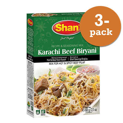 Karachi Beef Biryani 3x60g Shan
