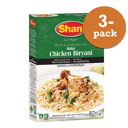 Malay Chicken Biryani 3x60g Shan