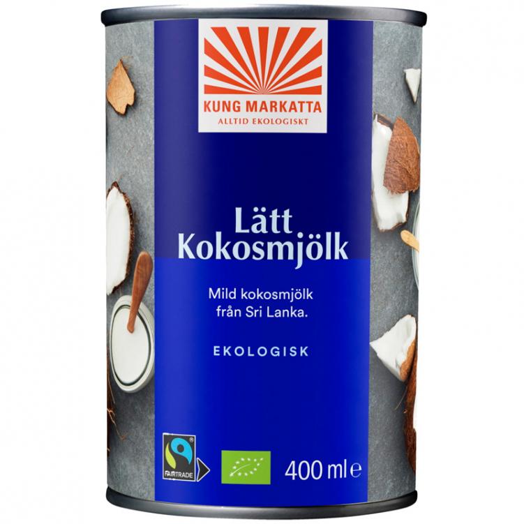 Lätt Kokosmjölk Eko 2x400ml Kung Markatta