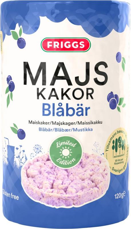 Majskakor Blåbär Limited Edition 12x120g FRIGGS