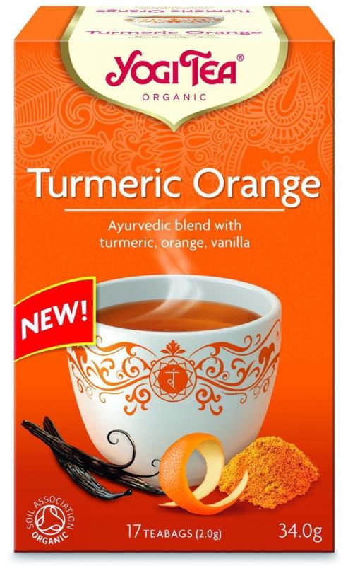 Te Turmeric Orange KRAV 2x17påsar Yogi Tea
