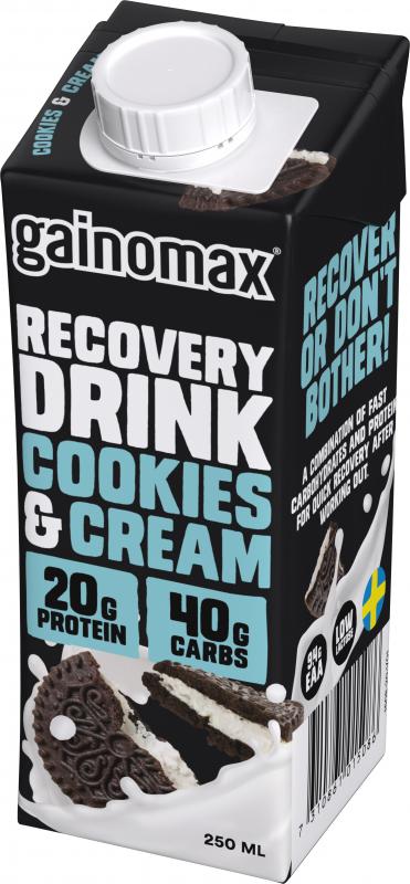 Recovery Cookies & Cream 16x250ml Gainomax