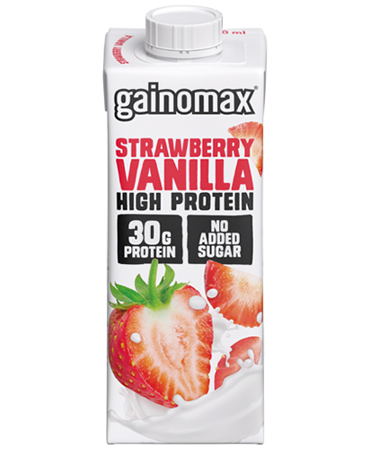 Proteindryck High Protein Strawberry Vanilla 16x250ml Gainomax