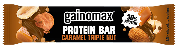 Protein Bar Caramel Triple Nut 15x60g Gainomax