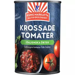 Tomater Krossade Italienska Örter Eko 12x400g Kung Markatta