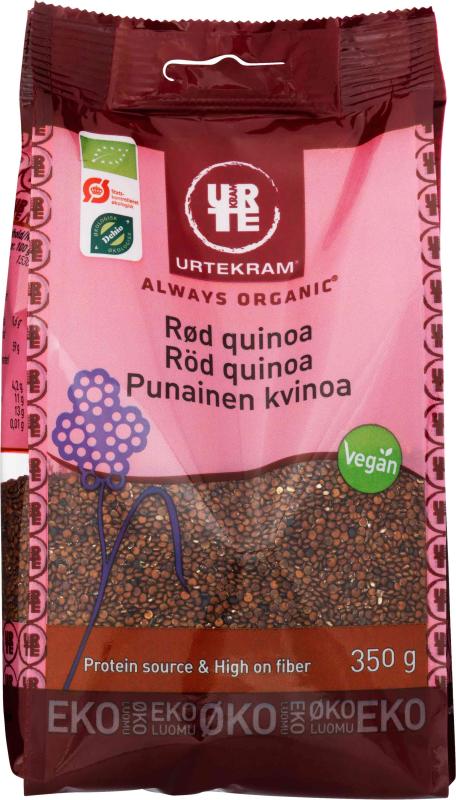 Quinoa Röd Eko 350g Urtekram 1x350g Urtekram - KORT DATUM