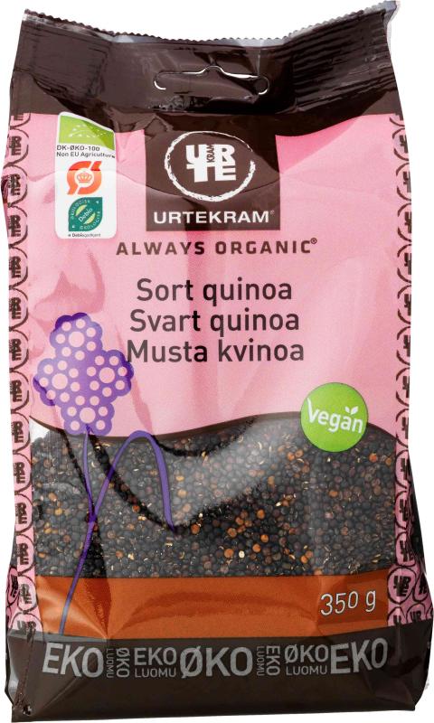 Quinoa Svart EKO 2x350g Urtekram