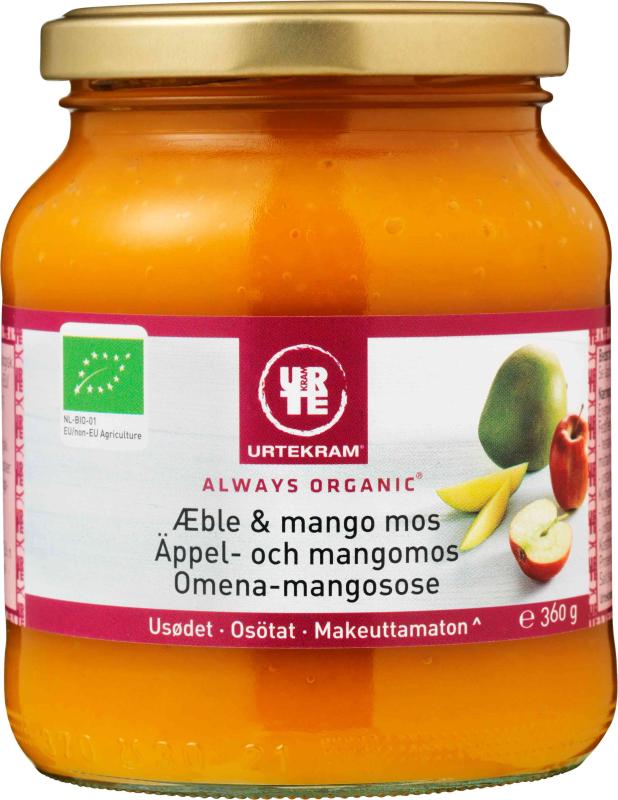 Äppel- & Mangomos EKO 6x360g Urtekram