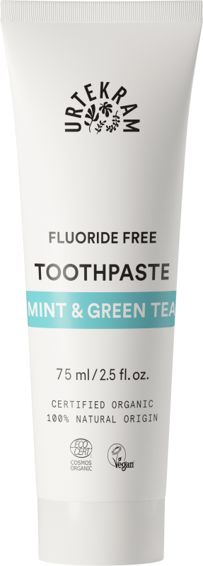 Mint & Green Tea Toothpaste EKO 2x75ml Urtekram