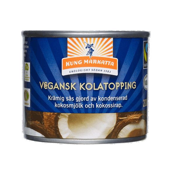 Kolatopping Vegansk 2x200ml Kung Markatta