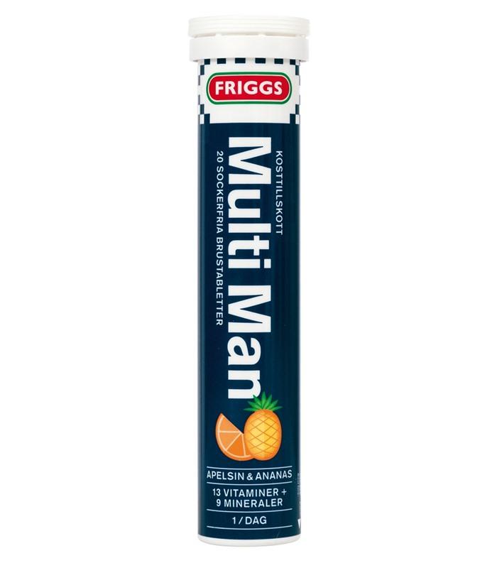 Multivitamin Man 20tbl 1x20tbl Friggs - KORT DATUM
